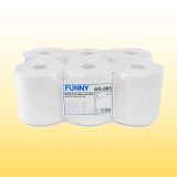 1 Papierhandtuchrolle 20cm 2-lagig hochwei� 150m perforiert